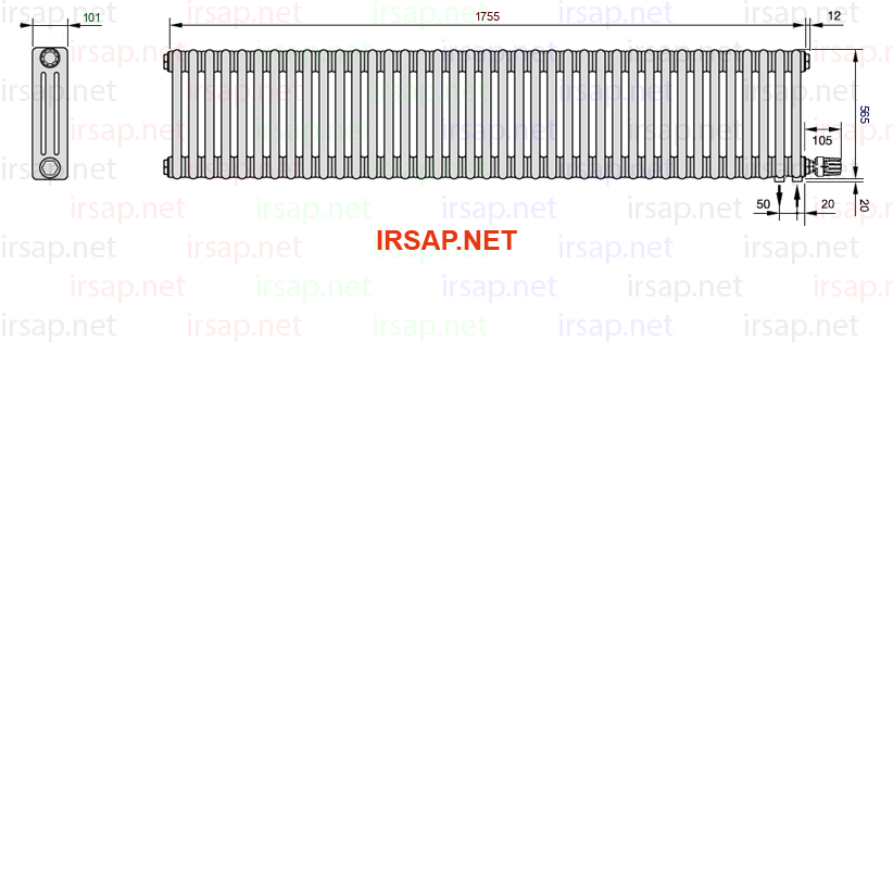 Радиатор IRSAP Tesi 30565/39 T26 CL 01